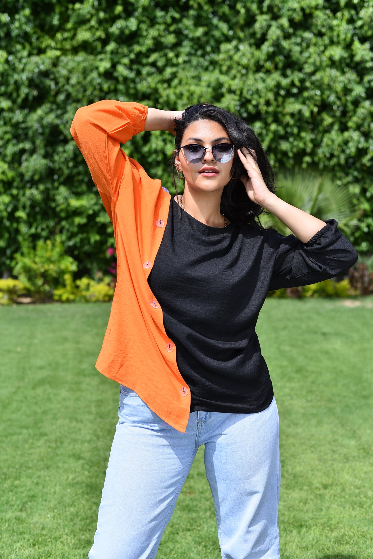 Orange is the new Black Buttoned Blouse