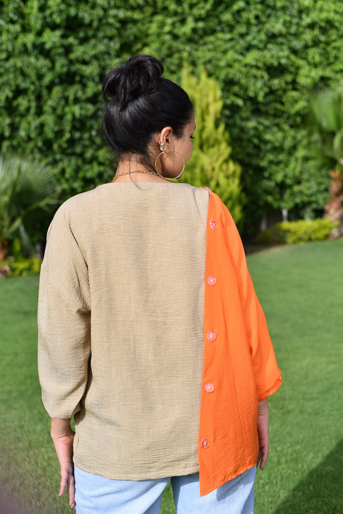 Volcanic Lava Buttoned Blouse