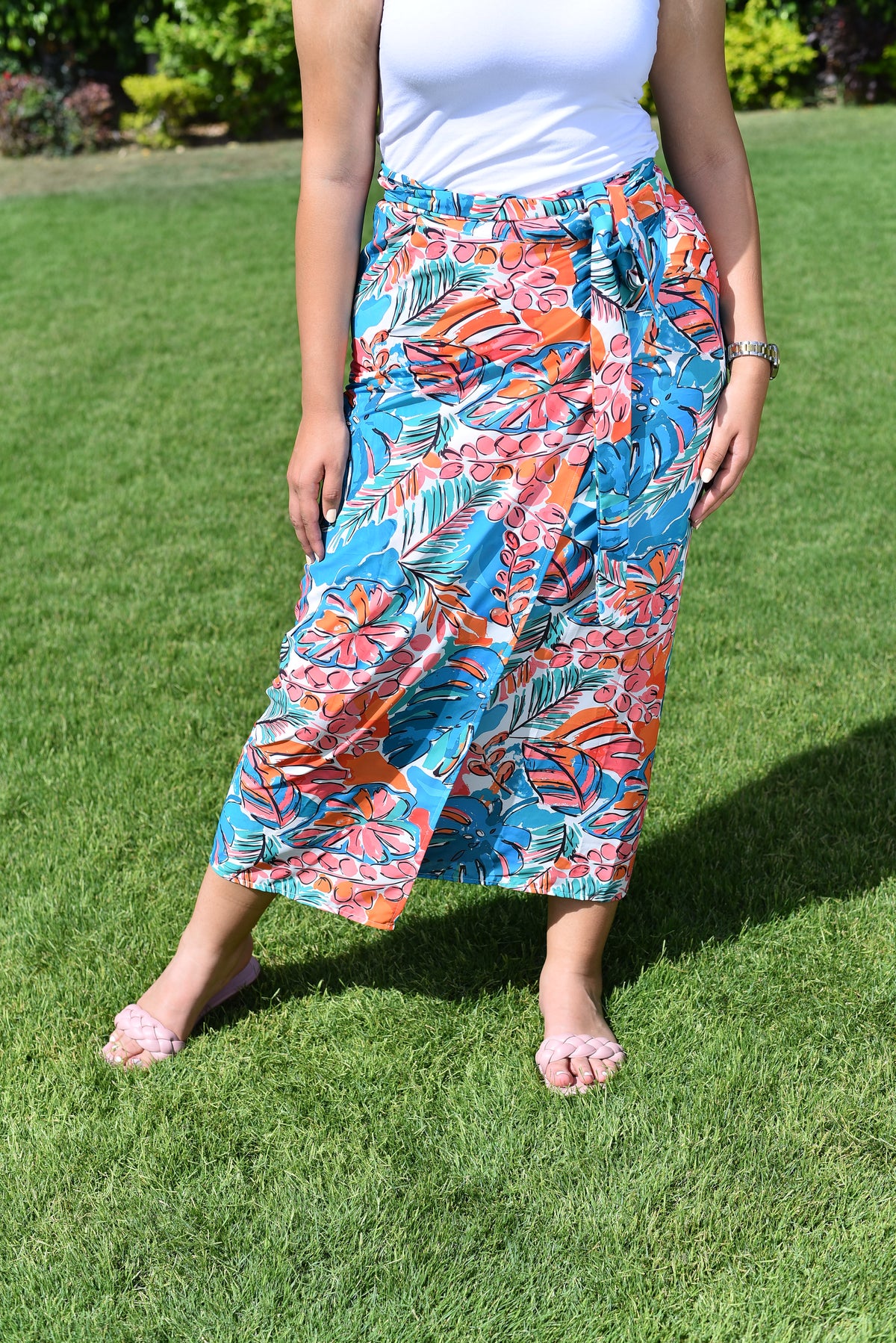 Fruity Wrap Skirt