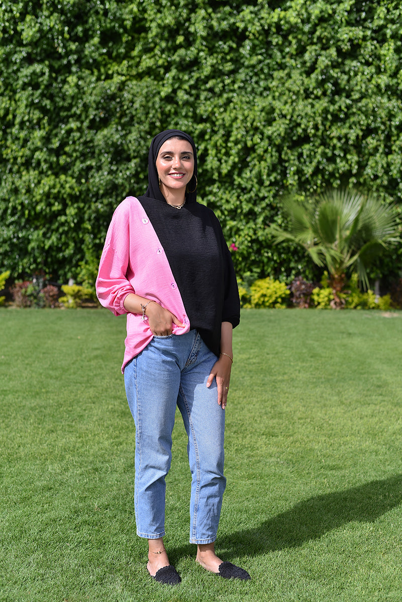 Pink Panther Buttoned Blouse