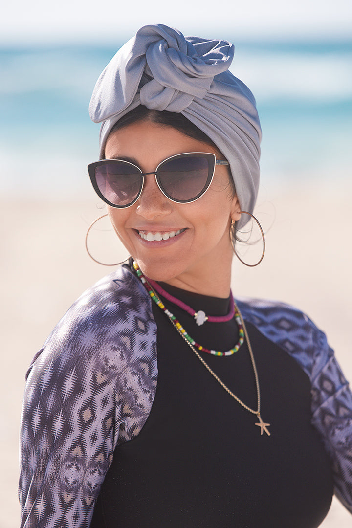 Grey Swim Turban